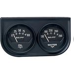 Order Oil & Water Gauge Black Console by AUTO METER - 2345 For Your Vehicle
