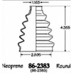 Order Ensemble de Soufflet de Joint Homocinétique extérieur by EMPI - 86-2383D For Your Vehicle