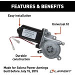 Order Power RV Awning Replacement Motor by LIPPERT COMPONENTS - 266149 For Your Vehicle