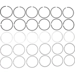 Order MAHLE ORIGINAL - 42001CP - Premium Piston Rings For Your Vehicle