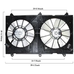 Order Radiator And Condenser Fan Assembly by APDI - 6019116 For Your Vehicle