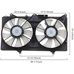 Order APDI - 6034127 - Dual Radiator and Condenser Fan Assembly For Your Vehicle