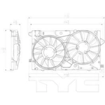 Order Radiator And Condenser Fan Assembly by TYC - 622790 For Your Vehicle