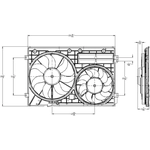 Order Radiator And Condenser Fan Assembly by TYC - 622830 For Your Vehicle