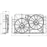 Order Radiator And Condenser Fan Assembly by TYC - 623290 For Your Vehicle