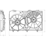Order Radiator And Condenser Fan Assembly by TYC - 623940 For Your Vehicle