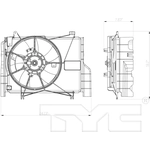 Order Radiator And Condenser Fan Assembly by TYC - 624090 For Your Vehicle