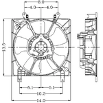 Order Radiator Fan Assembly by GLOBAL PARTS DISTRIBUTORS - 2811272 For Your Vehicle