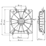 Order Radiator Fan Assembly by GLOBAL PARTS DISTRIBUTORS - 2811308 For Your Vehicle