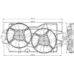 Order Radiator Fan Assembly by GLOBAL PARTS DISTRIBUTORS - 2811474 For Your Vehicle
