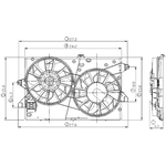 Order Radiator Fan Assembly by GLOBAL PARTS DISTRIBUTORS - 2811533 For Your Vehicle