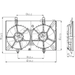 Order Radiator Fan Assembly by GLOBAL PARTS DISTRIBUTORS - 2811534 For Your Vehicle