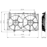 Order Radiator Fan Assembly by GLOBAL PARTS DISTRIBUTORS - 2811556 For Your Vehicle