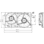 Order Radiator Fan Assembly by GLOBAL PARTS DISTRIBUTORS - 2811558 For Your Vehicle