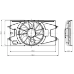 Order Radiator Fan Assembly by GLOBAL PARTS DISTRIBUTORS - 2811568 For Your Vehicle