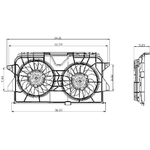 Order Radiator Fan Assembly by GLOBAL PARTS DISTRIBUTORS - 2811595 For Your Vehicle