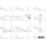 Order Radiator by GLOBAL PARTS DISTRIBUTORS - 2402C For Your Vehicle