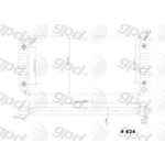 Order Radiator by GLOBAL PARTS DISTRIBUTORS - 624C For Your Vehicle