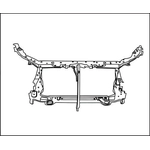 Order Radiator Support - TO1225276 For Your Vehicle