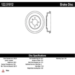 Order Rear Brake Drum by CENTRIC PARTS - 122.51012 For Your Vehicle