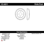 Order Tambour de frein arrière by CENTRIC PARTS - 123.40011 For Your Vehicle