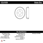 Order Rear Brake Drum by CENTRIC PARTS - 123.61039 For Your Vehicle