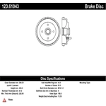 Order Rear Brake Drum by CENTRIC PARTS - 123.61043 For Your Vehicle
