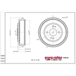 Order EUROROTOR - HOD56 - Rear Brake Drum For Your Vehicle