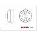 Order Rear Brake Drum by EUROROTOR - HYD61 For Your Vehicle