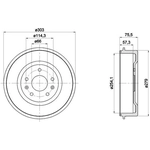 Order Rear Brake Drum by HELLA PAGID - 355301731 For Your Vehicle