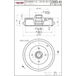 Order Rear Brake Drum by ULTRA - VWD42 For Your Vehicle