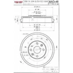 Order Rear Brake Drum by ULTRA - MAD48 For Your Vehicle