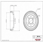 Order Rear Brake Drum by ULTRA - MID40 For Your Vehicle