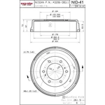 Order Rear Brake Drum by ULTRA - NID41 For Your Vehicle