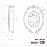 Order Tambour de frein arrière by ULTRA - NID49 For Your Vehicle