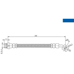 Order ATE - 331198 - Brake Hose For Your Vehicle