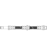 Order Rear Brake Hose by CENTRIC PARTS - 150.34308 For Your Vehicle