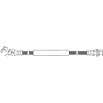 Order Rear Brake Hose by CENTRIC PARTS - 150.65349 For Your Vehicle