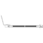 Order Rear Brake Hose by CENTRIC PARTS - 150.66417 For Your Vehicle