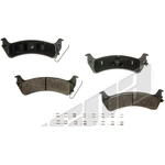 Order Rear Ceramic Pads by AGNA BRAKES - CXD666 For Your Vehicle