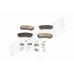 Order Rear Ceramic Pads by AGNA BRAKES - PLD606C For Your Vehicle