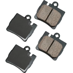 Order Rear Ceramic Pads by AKEBONO - EUR848 For Your Vehicle