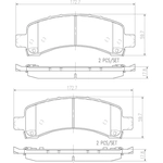 Order Rear Ceramic Pads by BREMBO - P10055N For Your Vehicle