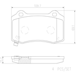 Order Rear Ceramic Pads by BREMBO - P11024N For Your Vehicle