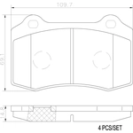 Order Rear Ceramic Pads by BREMBO - P36020N For Your Vehicle