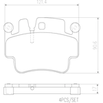 Order Rear Ceramic Pads by BREMBO - P65009N For Your Vehicle
