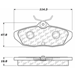 Order Plaquette arrière en céramique by CENTRIC PARTS - 103.05990 For Your Vehicle