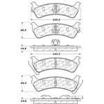 Order Plaquette arrière en céramique par CENTRIC PARTS - 103.06660 For Your Vehicle