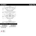 Order Rear Ceramic Pads by CENTRIC PARTS - 103.06921 For Your Vehicle