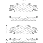 Order Plaquette arrière en céramique par CENTRIC PARTS - 103.09220 For Your Vehicle